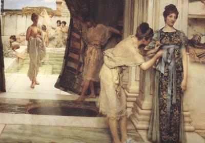 Alma-Tadema, Sir Lawrence The Frigidarium (mk24) Spain oil painting art